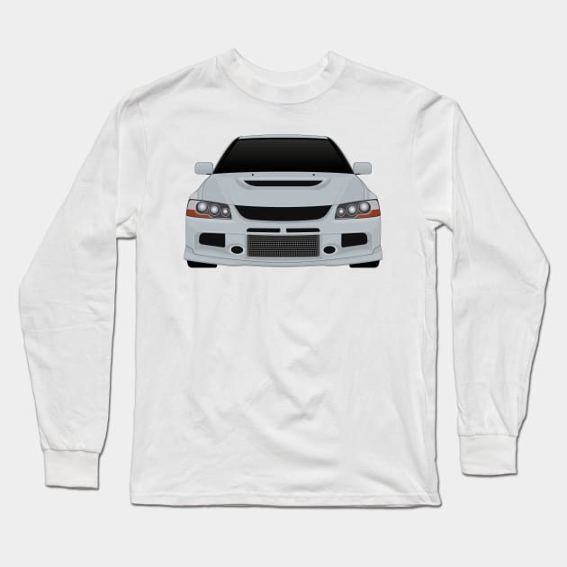 Evo IX Silver Long Sleeve T-Shirt by VENZ0LIC